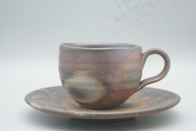 伊勢﨑　競 作　備前　コーヒーC/Sセット