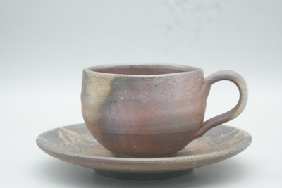 伊勢﨑　競 作　備前　コーヒーC/Sセット