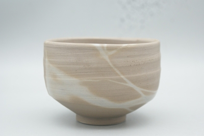 窯元 小西陶古 作　青備前　茶碗