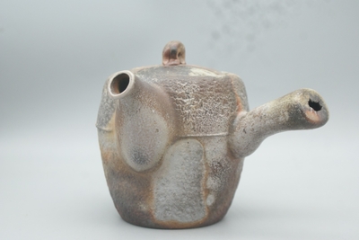 窯元 小西陶古 作　備前　横手急須
