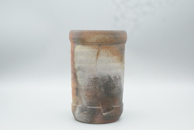 窯元 小西陶古 作　備前　掛花入