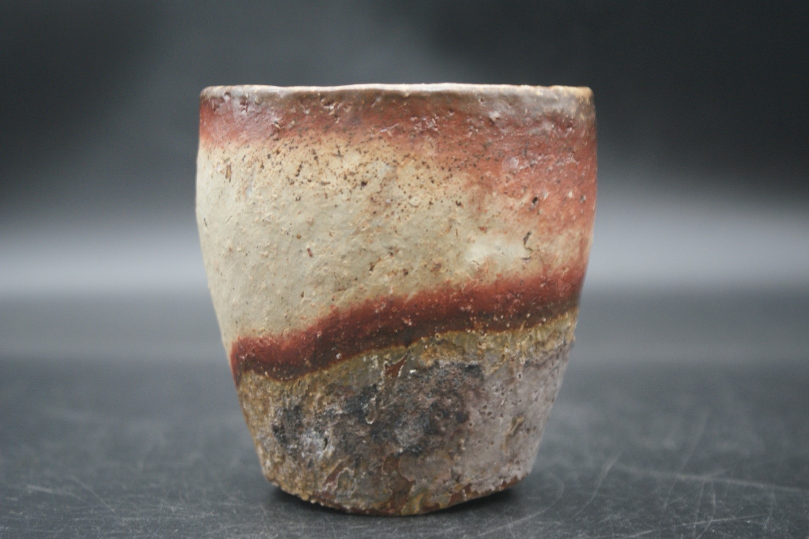 川端 文男 作 備前 自然練込盃 | 陶備堂オンラインショップ