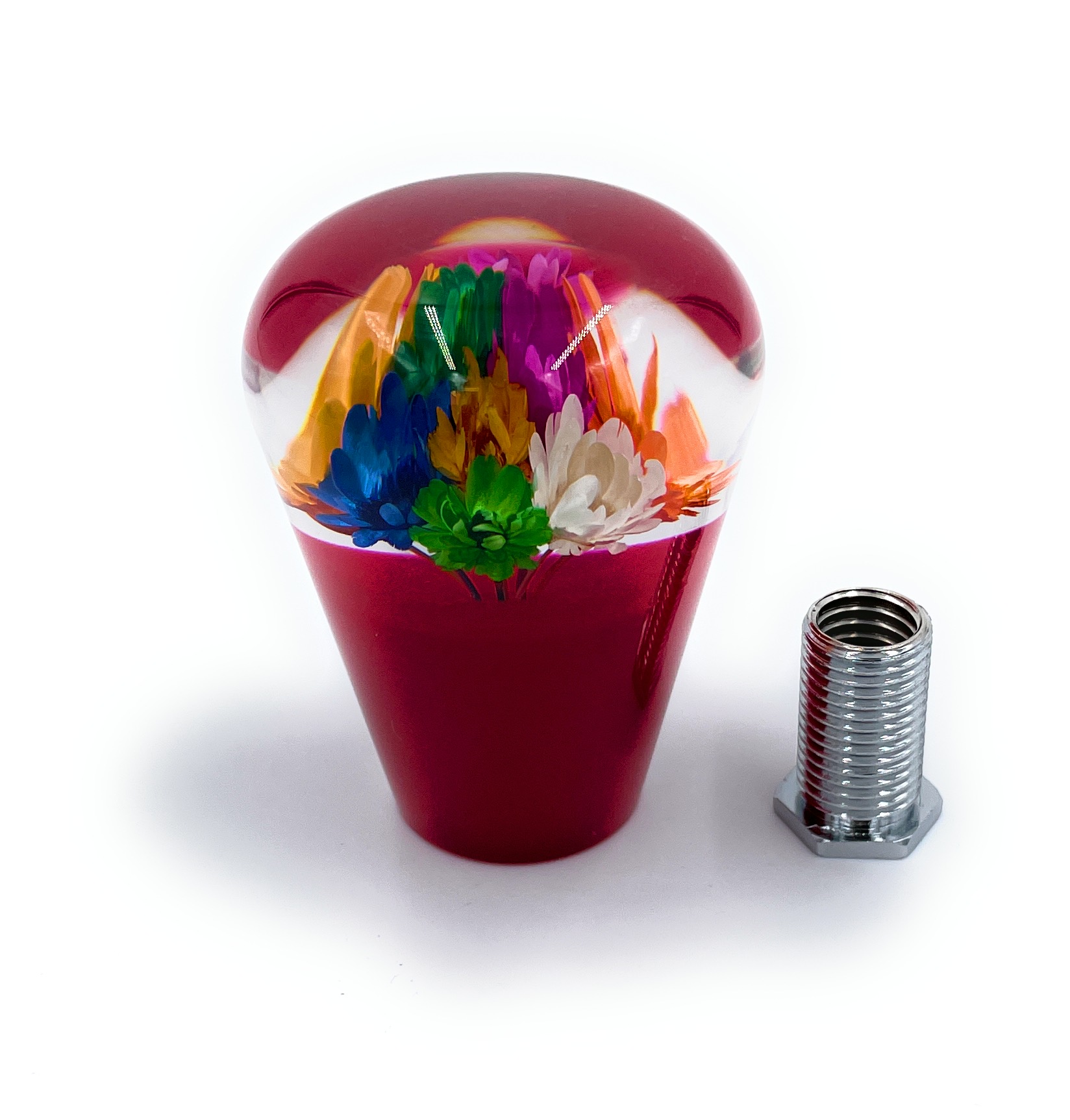 水中花シフトノブ 円柱型 Mottomo Yuuguu No 車内アクセサリー Americanoutdoorusa Com