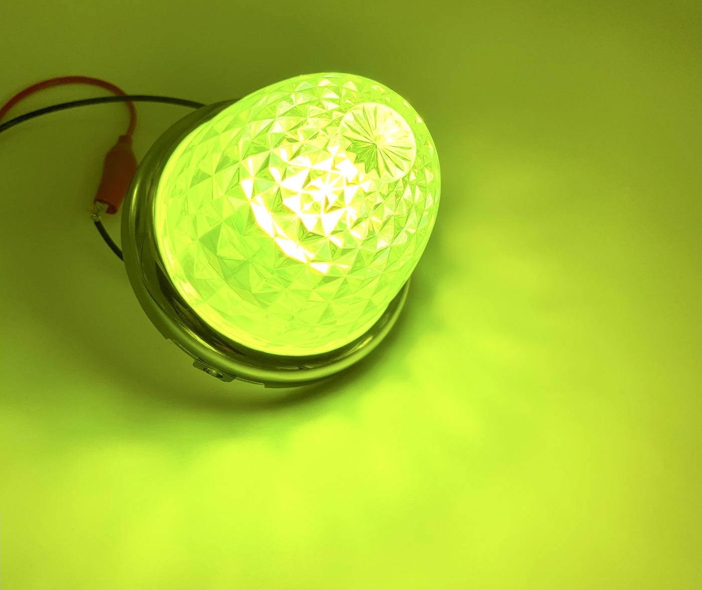 非点灯時でも楽しめる♪【超拡散マーカー12/24V共用 蛍光イエロー  