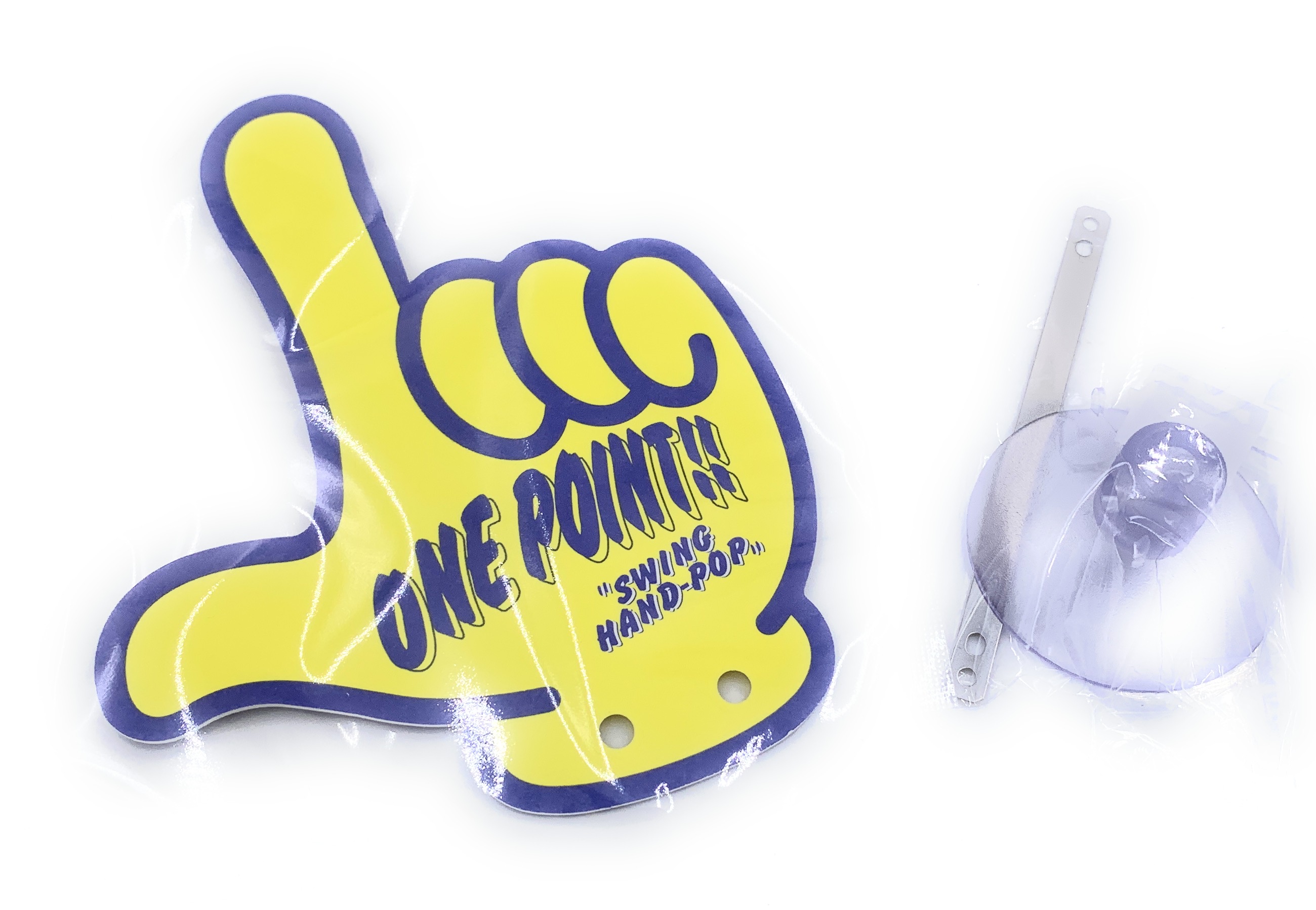 バイバイハンド ワンポイント 黄色 スカッシュの香り 芳香剤付き トラックショップ絆