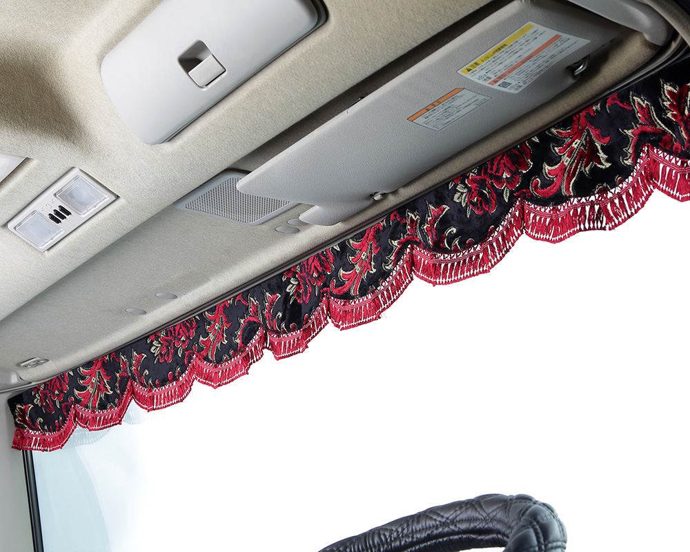 金華山フロントカーテン2.2m 波型 両面仕様】標準幅15cm（華