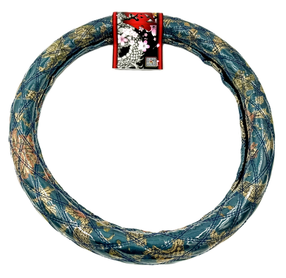 絆オリジナル【ビニール付金華山ダブルステッチハンドルカバー