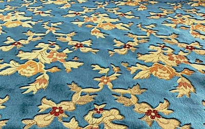 【金華山生地のみ　幅1300ｍｍ】１ｍ切り売り（ネオプリンセスブルー）