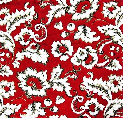 【金華山生地のみ　幅1300ｍｍ】１ｍ切り売り（小雪レッド）