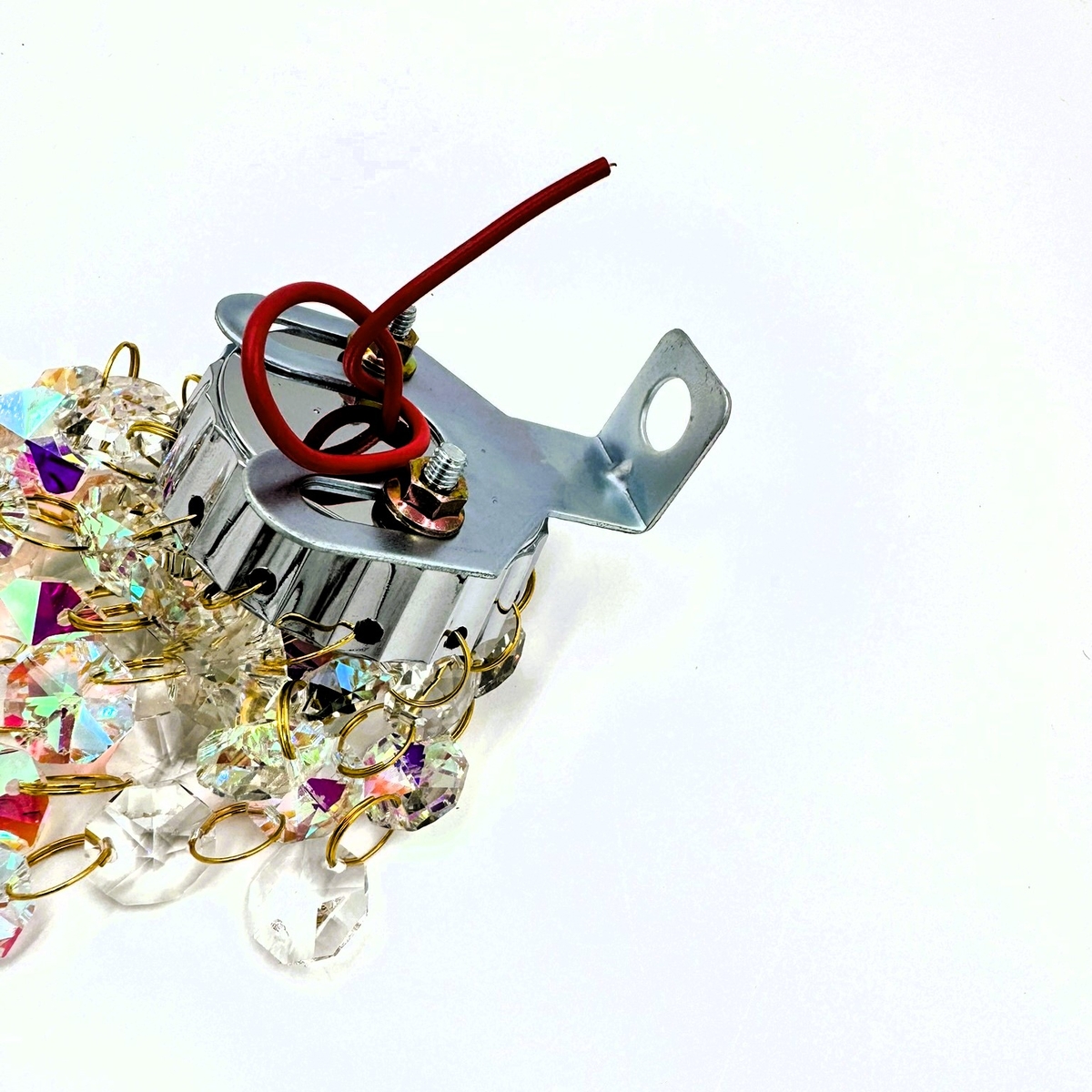 ミニシャンデリア小 48Φ 12/24V共用】ステー付き！ピラーや車内