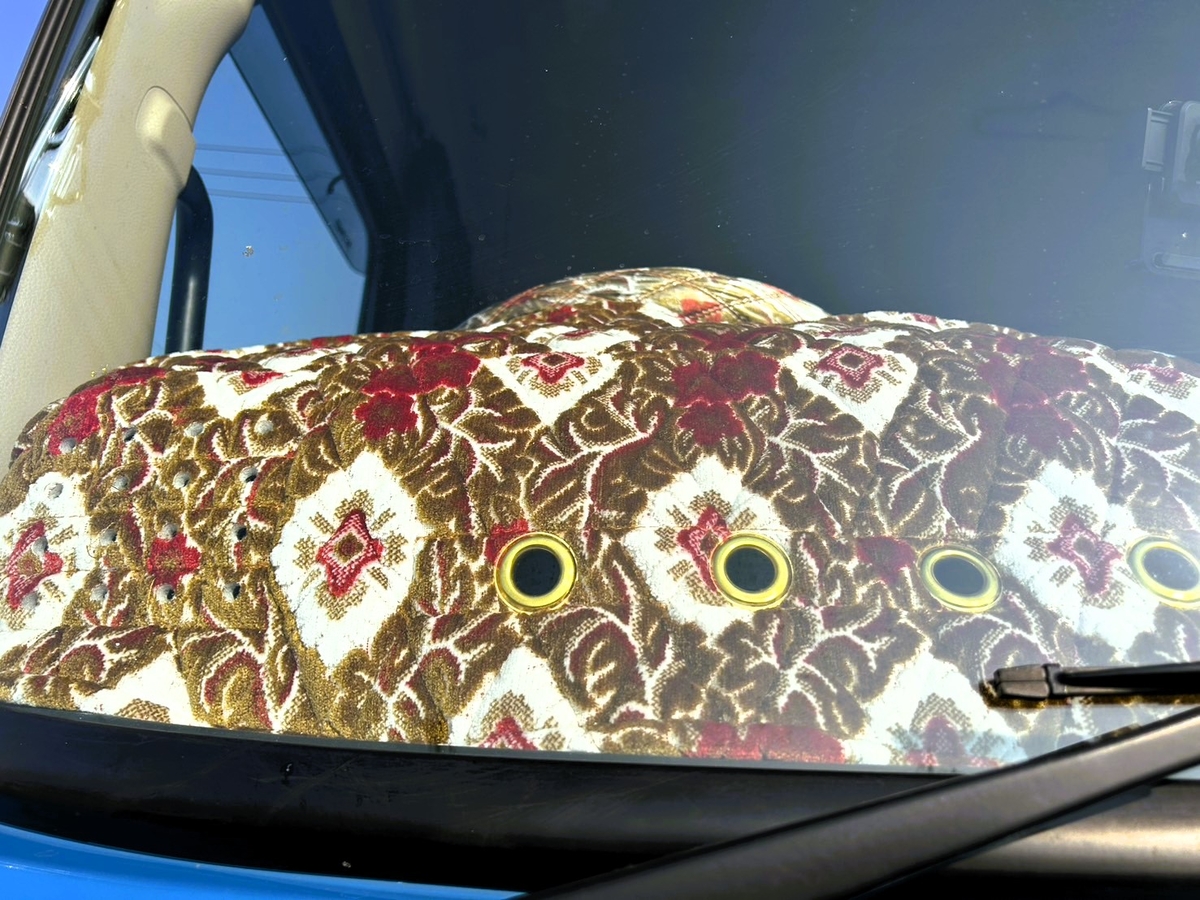 ファイブスターギガ用 花かご 縦柄 ダッシュマット ゴールドリング/綿