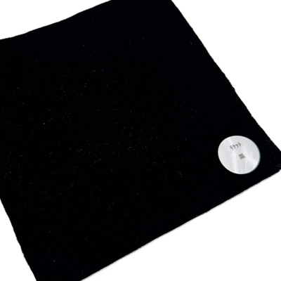 難燃証明発行可能【金華山生地切り売り　反物幅1350ｍｍ】１ｍ単位　内張りや小物製作用に（無地モケットブラック）