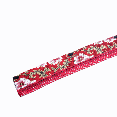 【金華山フロントカーテン2.2m ストレート 両面仕様】標準幅15cm(桜レッド)