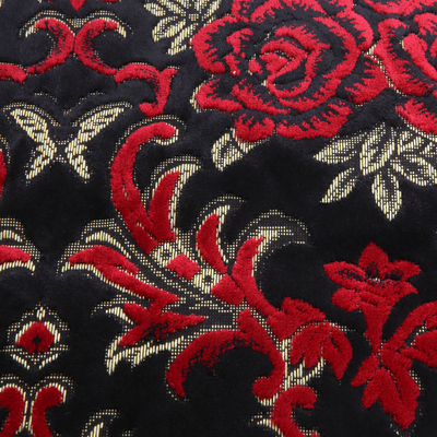 【金華山生地のみ　幅1300ｍｍ】１ｍ単位　切り売り（華恋レッド）