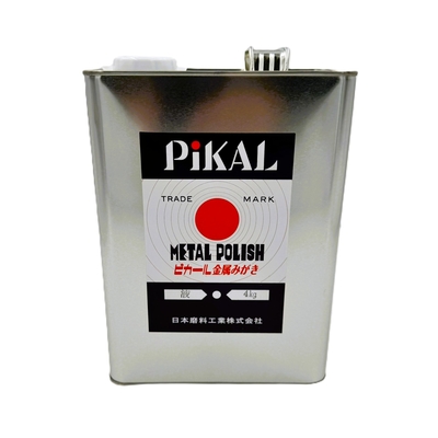 【ピカール液　４ｋｇ】缶ピカール300ｇがなんと13本以上の大容量でなんとこの価格！乾磨きにも水研ぎにも使える王道研磨剤♪