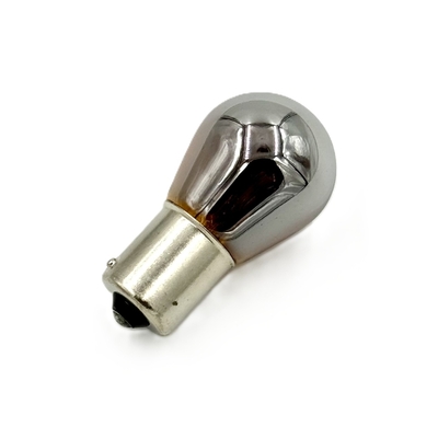 【ウインカー球 　24V21W　BAU15S-S25】150°ピン違い　非点灯時はメッキ、光るとオレンジに変化する特殊電球（ステルスアンバー）