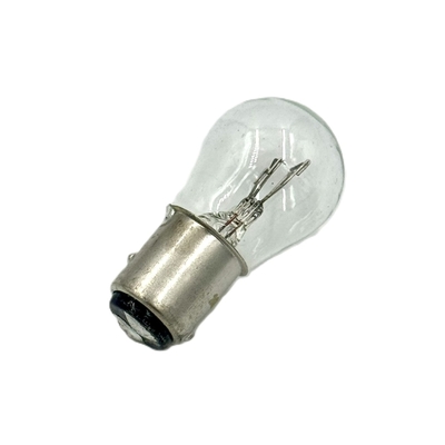 【ダブル球 　24V25/10W　BAY15d】180°段違いピン　おもにブレーキランプや2ｔ車のフォグランプに使用されている電球（クリア）