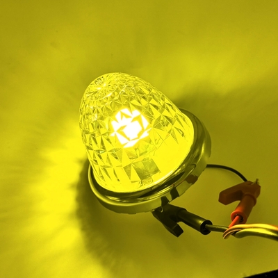 絆&times;竹村商会【LED超拡散マーカー　12/24V共用】ルーセントバルブ入り！リーズナブルで驚異の拡散力と明るさ♪（イエローレンズ/イエロー）