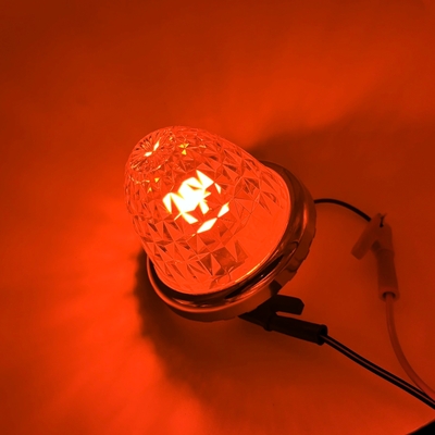 絆&times;竹村商会【LED超拡散マーカー　12/24V共用】ルーセントバルブ入り！リーズナブルで驚異の拡散力と明るさ♪（紅茶レンズ/紅茶）オレンジ