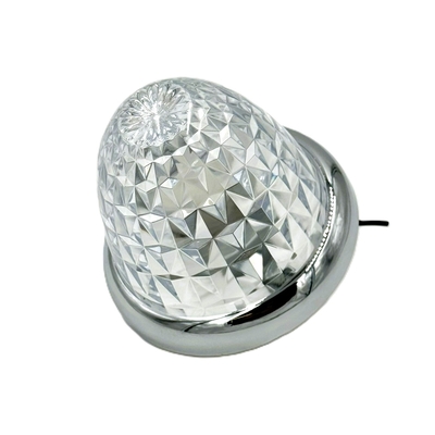 絆&times;竹村商会【LED超拡散マーカー12/24V共用　メッキリングｖｅｒ】ルーセントバルブ入り！リーズナブルで驚異の拡散力と明るさ♪（プラ製クリアレンズ/全９色）