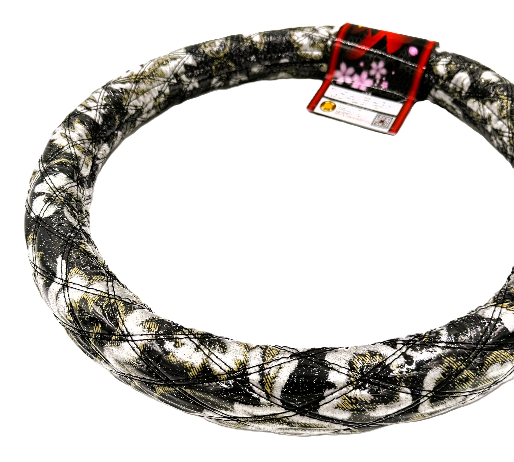 業界初！！【ラメ入りビニール付金華山ダブルステッチハンドルカバー