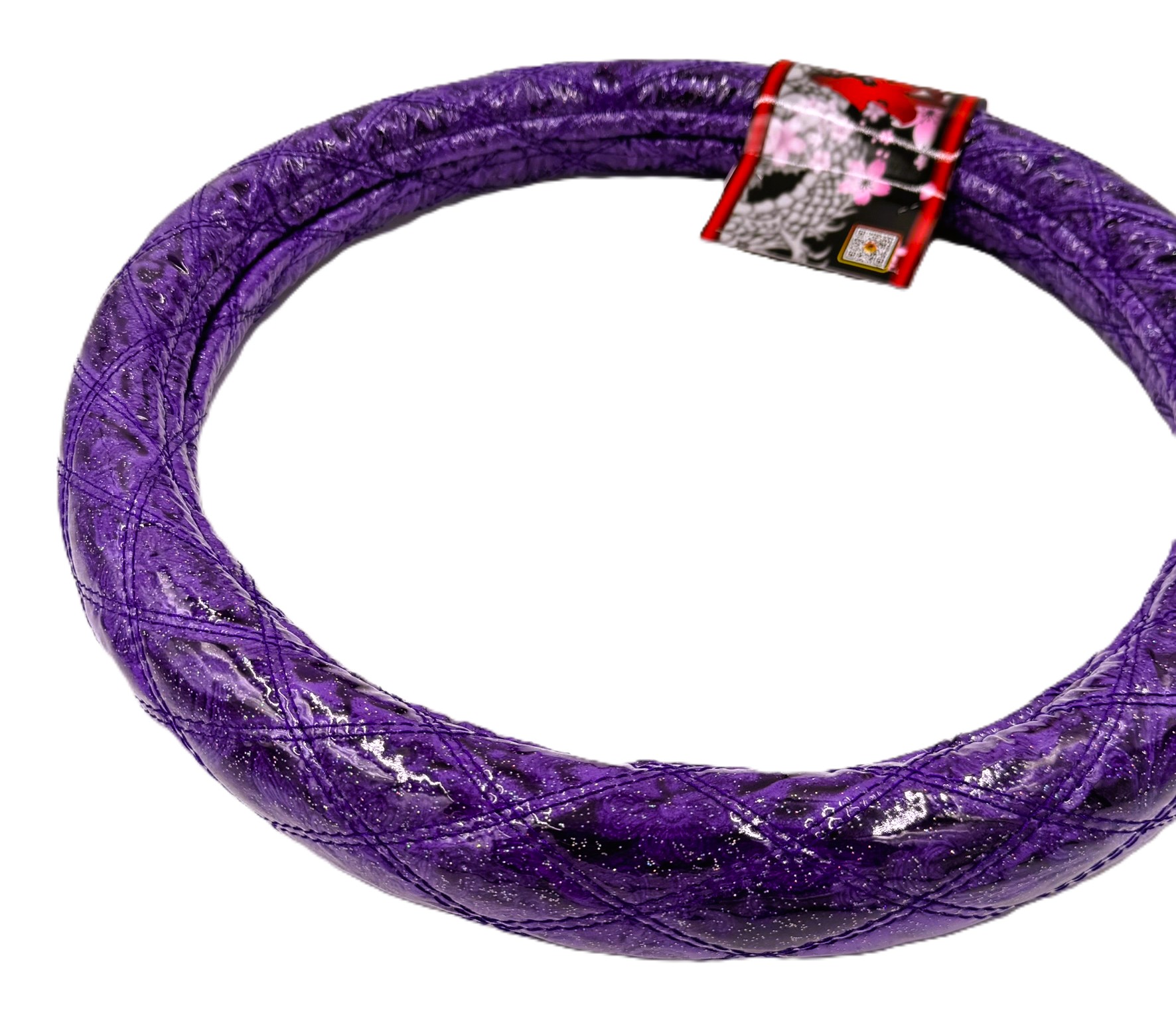 業界初！！【ラメ入りビニール付金華山ダブルステッチハンドルカバー