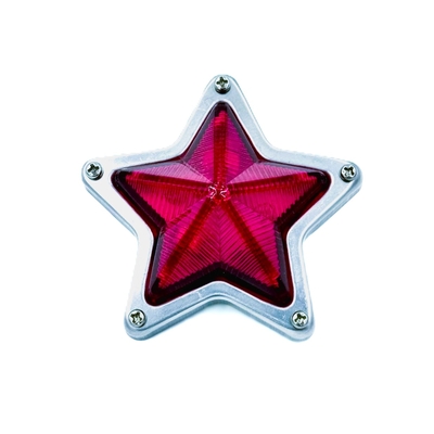 【５点止め星マーカー小　85ｍｍ　24Ｖ】さりげないオシャレ♪グリルに付けたり、工具箱に付けたり色んな場所のワンポイントに（ピンク）