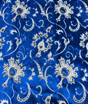 【金華山生地切り売り　反物幅1350ｍｍ】１ｍ単位　切り売り　内張りや小物製作用に（モンブランブルー）