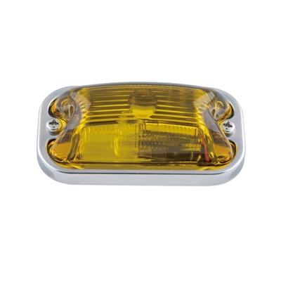 【角マーカー　24V】6W電球付き！前開き式ガラスレンズ仕様（イエロー）