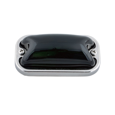 【角マーカー　24V】6W電球付き！前開き式ガラスレンズ仕様（深緑）グリーン