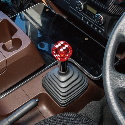 【サイコロシフトノブ１個仕様　高さ50ｍｍ】トラック全車種対応（レッド）