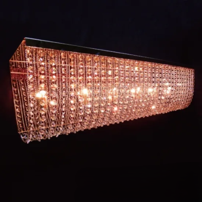 B級品【ナイアガラシャンデリア　1200ｍｍ】ゴージャスなゴールドメッキ仕様♪大型にちょうどいいサイズ！