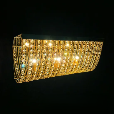 B級品【ナイアガラシャンデリア　500ｍｍ】ゴージャスなゴールドメッキ仕様♪軽トラ＆２トン車にちょうどいいサイズ！