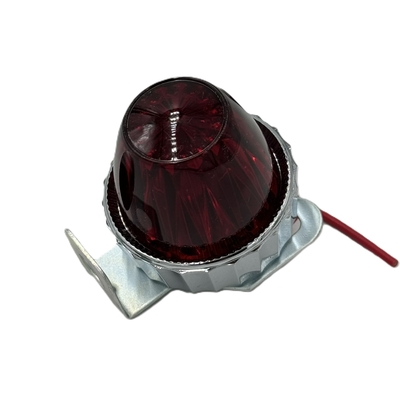 板橋【ミニサイドマーカー　球無し　ステー付き】S91、S92レトロミニマーカー！バイクやステップのワンポイントに♪（カーネーションレッド）