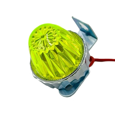 板橋【ミニサイドマーカー　球無し　ステー付き】S91レトロミニマーカー！バイクやステップのワンポイントに♪（蛍光イエロー）