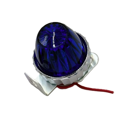 板橋【ミニサイドマーカー　球無し　ステー付き】S91、S92レトロミニマーカー！バイクやステップのワンポイントに♪（マリンブルー）