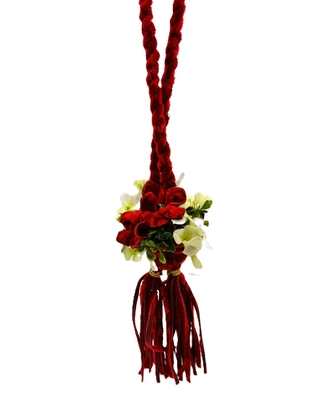 絆オリジナル【金華山フラワーボールタッセル】完全新作！可愛くて個性的なフル金華山タッセル（ローレルレッド）