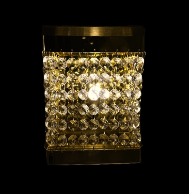 調光不要！【手作り壁掛けシャンデリア　12/24V共用】ちょうどいい明るさ♪LEDバルブ付き（電球色）