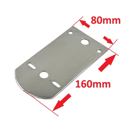 【幅広マーカーステー160ｍｍ　ストレート１連】珍しい鏡面ステンレス製　厚み２ｍｍ