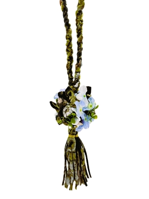 絆オリジナル【金華山フラワーボールタッセル】完全新作！可愛くて個性的なフル金華山タッセル（花かごグリーン）