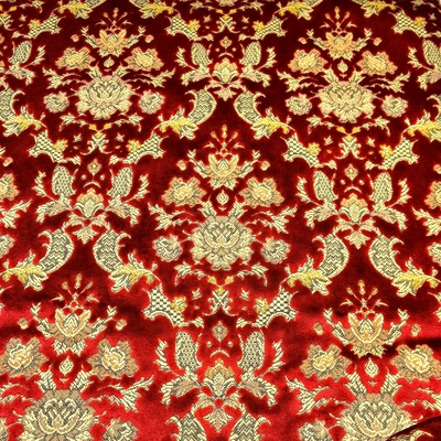 【金華山生地のみ　幅1350ｍｍ】１ｍ単位　切り売り（バレンタインレッド）