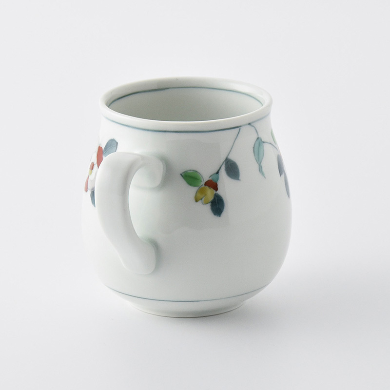 嘉泉窯】一葉 バラマグカップ | 三川内焼オンライン・ショップ