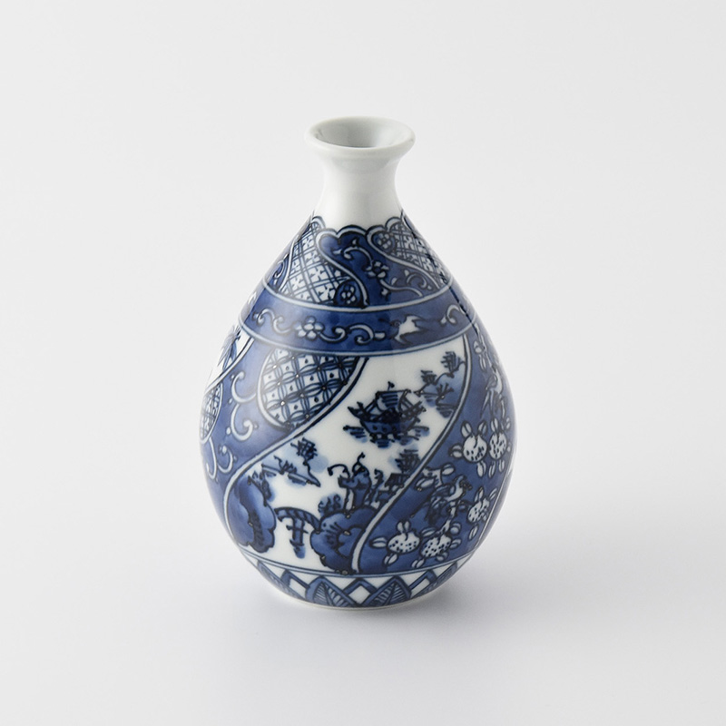 平戸松山】花割祥瑞 徳利 | 三川内焼オンライン・ショップ