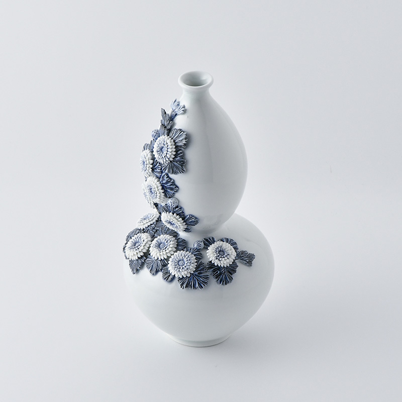 1714 平戸祐祥　染付青花　瓢箪　花瓶　時代物 1714 平戸祐祥 染付青花 瓢箪 花瓶 時代物 2025年最新】平戸 祐祥