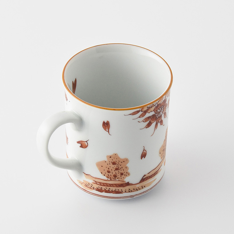 陶房義窯】赤絵唐子絵切立ちマグカップ | 三川内焼オンライン・ショップ