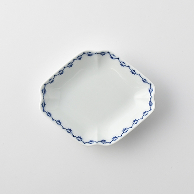 【嘉久正窯】［菱形］輪宝豆皿