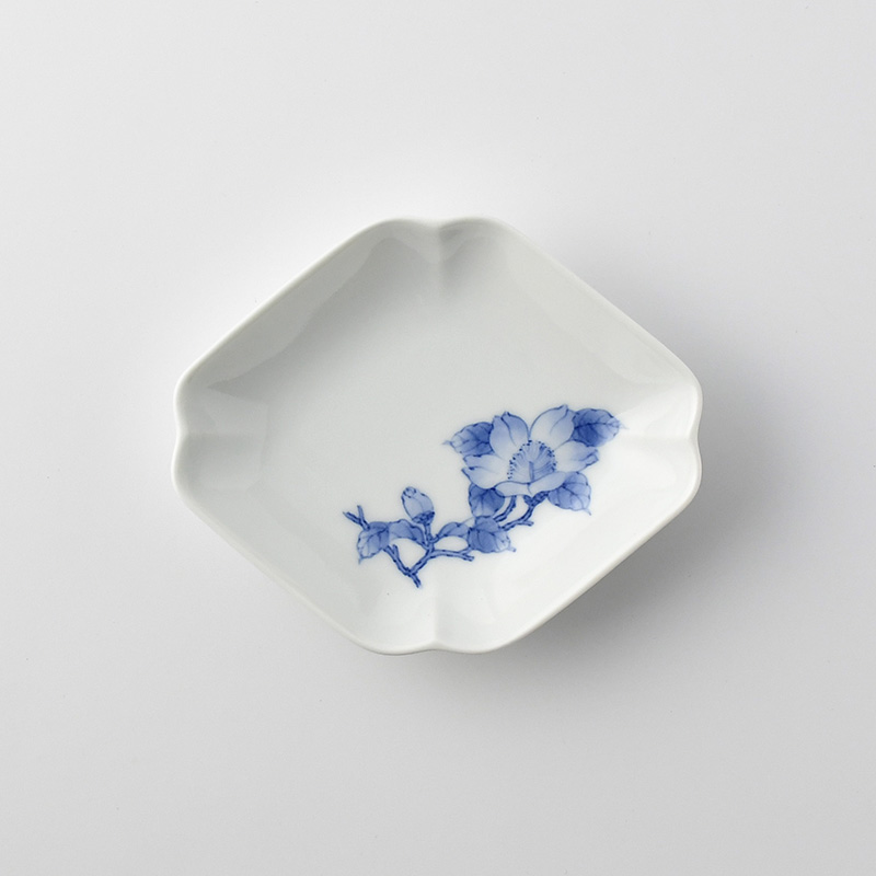 三川内焼 平戸洸祥 皿 三川内焼 平戸祐祥作 牡丹唐草