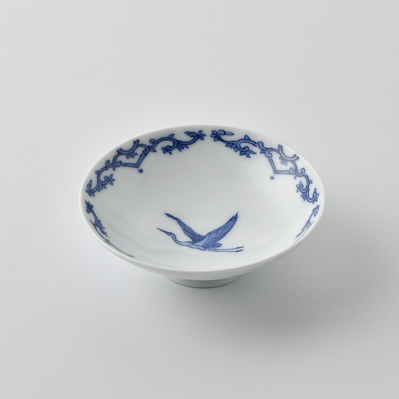 嘉久正窯】平戸盃 鶴 | 三川内焼オンライン・ショップ