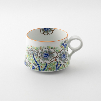 【陶房義窯】［悠シリーズ］秋桜絵 マグカップ