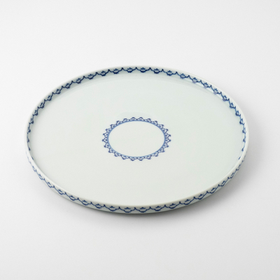 【嘉久正窯】［悠シリーズ］輪宝 24cmプレート